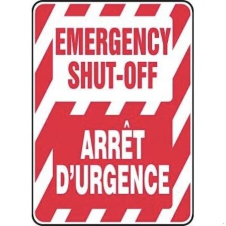 Accuform BILINGUAL SAFETY SIGN  FRENCH 14 in  FBMELC518VS FBMELC518VS